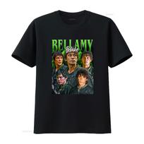 Vintage Bellamy Blake T Shirt Tv Show Or Movies Unique Long Short Sleeves Vintage Homme Top For Everyday Wear Streetwear XL black