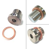 O2 Sensor Exhaust Cap Stainless Steel M12x1.25 Oxygen Wideband Bung Plug Hex Head Suitable for Universal Motorcycle Car kaip parodyta spalva