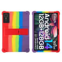 For ZTE Nubia Pad SE Tablet PC Case 10.95-inch Kid-Friendly Soft Silicone Adjustable Stand Cover soft Nubia Pad SE 10.95 black
