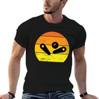 Retro Vintage Pinball  Funny Pinball T-Shirt Sweat Absorbing Sports Tee Shirt M black