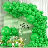 Solid Color Balloon Set for Store Opening Anniversary Decoration & Atmosphere žalia