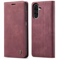 Leather Flip Case for Samsung Galaxy A14 A15 A16 A17 A24 A25 A26 A34 A35 A36 A53 A54 A55 A56 A72 A73 Cards Pocket Phone Cover Galaxy A56 5G gray