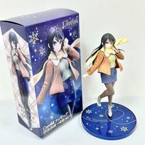 21CM Rascal Does Not Dream of Bunny Girl Senpai Sakurajima Mai Winter Clothes Cute Standing Figure Model Collectible Toys Gift gray
