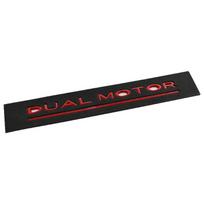 DUAL MOTOR Underlined Letters Emblem for Tesla Model Y 3 X S Car Styling High Performance Trunk Badge Sticker Chrome Black Red raudona