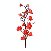 Red Fan Cake Decoration, Longevity Blessing, Peach Blossom, Birthday Topper red