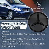Priekinių grotelių žvaigždės emblemos logotipas Mercedes Benz B W245 C W204 C300 C250 GLK X204 GLK300 GLK350