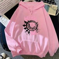 Blink 182 Hoodies Moterims/Vyrams Estetiški Harajuku Grafiniai Hoodies Unisex Ruduo Žiema Laisvalaikio Vintage Puloveriai Palaidinės Drabužiai Unisex XL pink