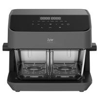Karšto oro gruzdintuvė Zyle Dual Glass ZY070AF, 2200 W, 8 l, juoda