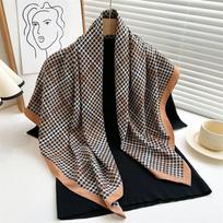 90 cm Kelioninis kremas nuo saulės Universalus didelis kvadratinis skara skara Galvos skara kaklo apsauga Šaliko puošmena visiems sezonams 90x90cm black
