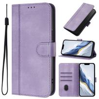 Dėklas Nokia G10 G11 G20 G21 G22 G42 G310 G400 X10 X20 XR20 X30 6.3 4G 5G Odinis Piniginės Kišenės Kortelių Skyrių Atverčiamas Dėklas Viršelis Nokia G42 violetinė