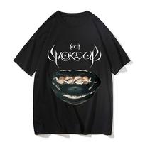 Xg Woke Up T-shirts HipHop R&B Pop Girls Band Printing Tee-shirts Women Men New Song Album Graphic Print Tshirts Short Sleeve L black