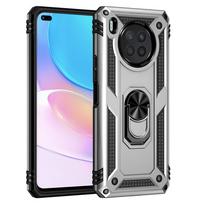 Honor 50 Lite Shockproof Armor Case for Honor 50 Lite PC   Silicone Ring Stand Phone Back Cover for Huawei Y7A Y9A Nova 8i Y60 for Honor 50 Lite sidabras