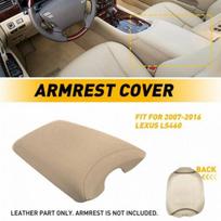 For Lexus LS460 2007-2016 Leather Center Console Armrest Box Cover Skin Beige EA yellow