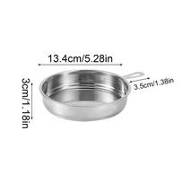Cooking Oil Strainer Stainless Food Grade Separator Fry Oil Filter for Kitchen Tea Pot Food Matcha Juicing Baking gray