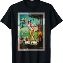 Birds Of Prey Harley Quinn Painted Poster T-Shirt XXXXXL juoda