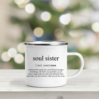 Soulmate mugs Friend Mug Girls coffee Mug Bestie cups Soul Sisters mugs Long Distance Gift birthday gift for friend 360ml white