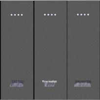 Smart Zigbee Tuya 3-Gang Switch with Alexa Voice Control and Glass Panel black