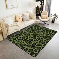 Erose nuotakos Sėkmės 8 kamuoliukų kilimai svetainei 3x5 Leopardų raštas VyšninisNeslystantis kilimas Madingas Gepardo Dekoratyvinis Plaunamas kilimas Modernus Keistas 160cm x 200cm black