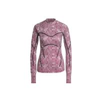 (WMNS) adidas by Stella McCartney TruePurpose Printed Long Sleeve Asia Sizing 'Purple Black' Women's HI6038 M white