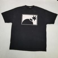 THE HUNDREDS Men's Black Bomb Graphic Crew Neck Size XL Casual Classic Unisex T-Shirt L black