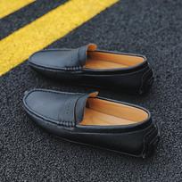 Didelis dydis 49 Vyriški laisvalaikio batai Lauko odiniai laisvalaikio vairavimo laivų batai Vyriški žieminiai šilti pliušiniai loaferiai Zapatillas Para Hombre 46 black