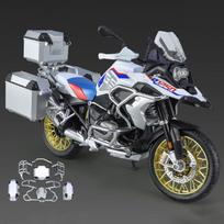 1/9 R1250 GS ADV Alloy Racing Motorcycle Diecasts Street Sports Motorcycle Model Simulation With Light Collection Childrens Gift gray