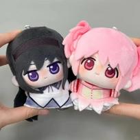 Anime Kaname Madoka Plush Toy Kawaii Kaname Madoka Akemi Homura Doll Anime Peripheral Room Decoration Toy Girl Birthday Gifts About 10cm white