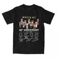 MASH 4077 48Th Anniversary Men Women T Shirt Stuff Humorous Tees T-Shirts Pure C XXXL gray