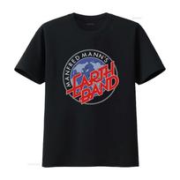 Manfred Mann Earth Band Reprint T shirt Fast Ship vintage Washed For Everyday Wear Stretched gr M black
