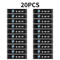 10vnt Automobilio stiliaus 3D epoksidinės vinilinės lipdukai, decal'ai Automobilio priedai BMW E46 E90 F30 F10 F20 G20 E87 E60 E63 F01 F02 G14 E83 X5 black