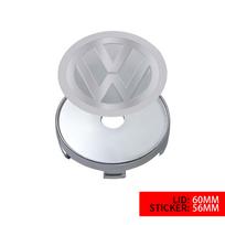 VW Polo Golf 4 5 60/63/68mm 4pcs Car Wheel Center Hub Caps Logo Cover for Volkswagen VW Bora R GTI Golf 6 7 8 Passat CC 4 Motion Caddy Jetta Polo white