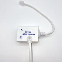 1 vnt. DSL filtro skirstytuvas ADSL skirstytuvas telefono linijai, kištukinis į 2 lizdus RJ11 6P4C/6P2C telefono modemo keitiklio adapteris 1pcs