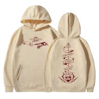 Anime Jojo keisti nuotykiai Hoodies Killer Queen Manga Grafinis su gobtuvu megztinis vyrams moterims kasdienis ilgomis rankovėmis vilnos megztiniai 2XL beige