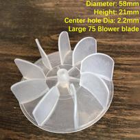 Mažas galingas mini plastikinis ventiliatoriaus sparnelis 4/6 mentės Galingas plaukų džiovintuvo variklio ventiliatoriaus sparnelis Plaukų džiovintuvo variklio priedai as the picture