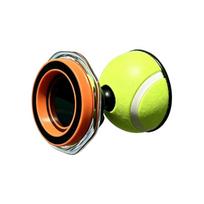 Practice Recording Phone Holder for Fence Use, Tennis Ball Style Rear Support for Outdoor Sport Streaming View yellow