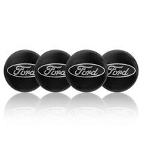 4 vnt. 56/60/65 MM Automobilio ratlankio dangtelio centrinis lipdukas Ford Mustang Kuga Fiesta Mondeo Ecosport emblemai Logotipas Automobilio lipdukas ww0 Priedai 4Pcs 56mm Sticker black