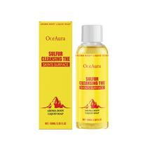 Sulfur Body Wash Gentle Cleansing Smooth Skin Fresh Fragrance Daily Shower Gel 100ml yellow