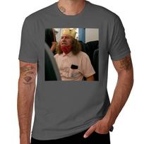 Burger King Crown Guy Tshirt Work Wear Simple Tee Shirt 2XL black