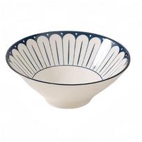 Japoniškas kibiro dubuo buitinis aukščiausios kokybės jausmas ramen dubuo 8 colių didelis sriubos dubuo su sriegiu keramikinis makaronų dubuo specialus didelis dubuo 8 inch white