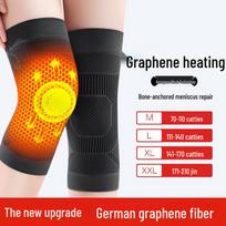 Graphene Self-Heating Knee Pads for Men & Women - Winter Warmth for Elderly Joints XXL juoda