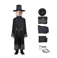 Anime Jinu Cosplay Kostiumai Skrybėlė Berniukai Demonų Medžiotojas Saja Berniukas Kpop Grupės Dainavimas Korėjos Stiliaus Berniukas Idolas Helovino Vakarėlio Kostiumas KKids 140 black