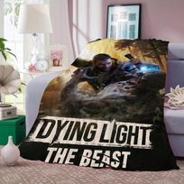 Game Dying L-Light The B-beast Blanket Warm And Soft Suitable For Bedroom Living Room Sofa Bed Office Travel Camping 30x40in gray
