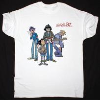 VTG GORILLAZ WHITE BAND Heavy Cotton White S-5XL T Shirt For Fans BT513 Unisex T-Shirt M gray