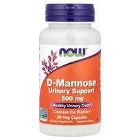 NOW Foods D-Mannose 1500mg Veg Capsules, 60 Count
