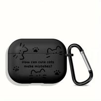 Cartoon Animal Cute Cat Case For Airpods Pro2 2 Pro 4 Pro3 3 1 Earphone Cases Cover Airpods Pro 2 black