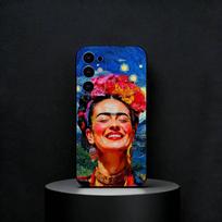 F-Frida-s K-Kahlo-g Meninis telefono dėklas Samsung S25, S24, S23, S22, S21, S20, Ultra, Plus, FE Juodas minkštas dėklas Samsung S25ULTRA