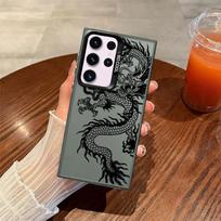 Case for Samsung Galaxy Note 20 Ultra S20 FE S24 FE S22 Ultra S25 S21 S23 S25Edge Phone Cover Cool C-Chineses Dragon Galaxy S23+ black