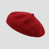Suaugusiųjų XL reguliuojamas vilnos beretas: 60-63 cm apimtis dideliai galvai - Moteriškas rudens/žiemos stilius XL (60CM and above) red