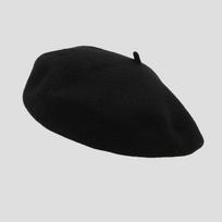 Suaugusiųjų XL reguliuojamas vilnos beretas: 60-63 cm apimtis dideliai galvai - Moteriškas rudens/žiemos stilius XL (60CM and above) black