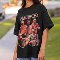 Mauricio Ruffy Retro 90-ųjų Grafinio Stiliaus Brazilijos MMA UFC Dovana Retro Bootleg Marškinėliai Per dideli Sportiniai Marškinėliai UFC Marškinėliai Kickboksininko Marškinėliai Čempionas M black